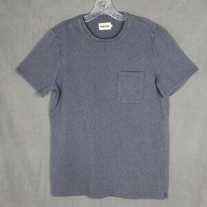 Taylor Stitch Heavy Bag Tee Shirt Mens 40 Heathered Gray Single Chest Pocket